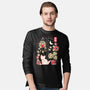 Origami Cat At Window-Mens-Long Sleeved-Tee-NemiMakeit