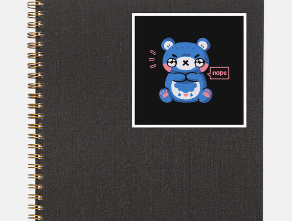 Grumpy Bear Says Nope