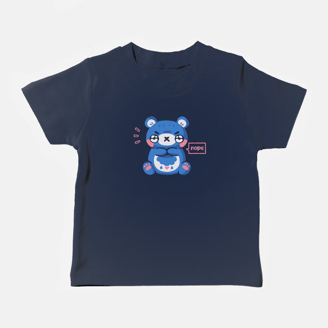 Grumpy Bear Says Nope-Baby-Basic-Tee-xMorfina