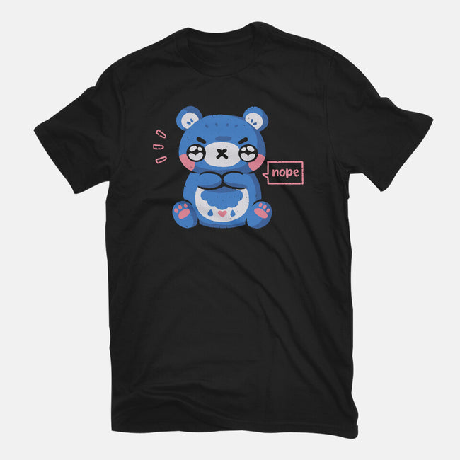 Grumpy Bear Says Nope-Unisex-Basic-Tee-xMorfina
