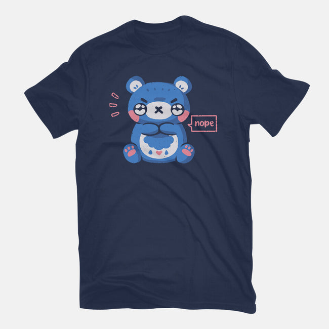 Grumpy Bear Says Nope-Unisex-Basic-Tee-xMorfina