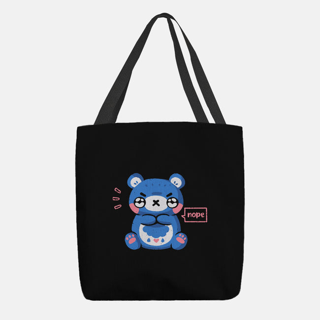 Grumpy Bear Says Nope-None-Basic Tote-Bag-xMorfina