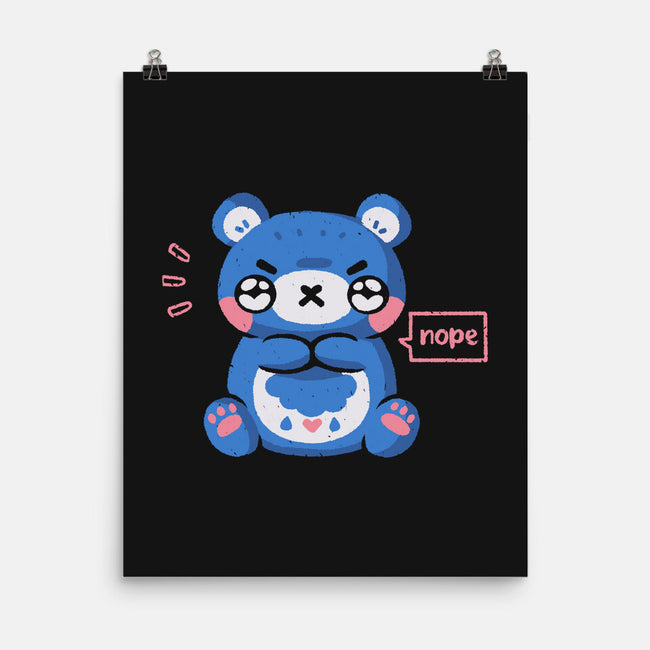 Grumpy Bear Says Nope-None-Matte-Poster-xMorfina