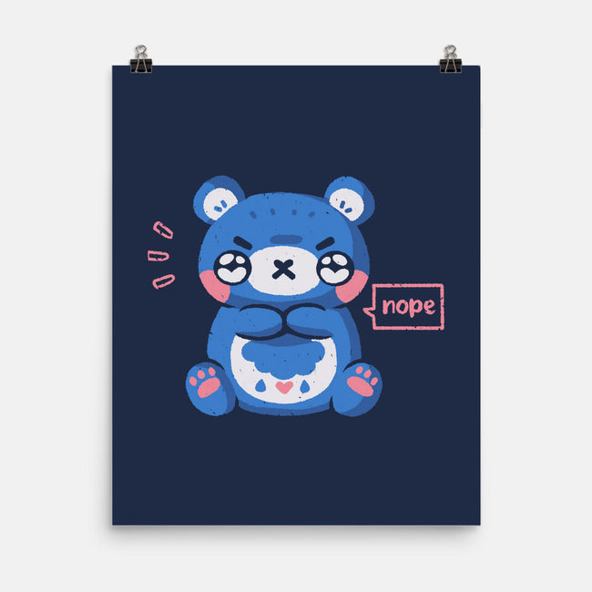 Grumpy Bear Says Nope-None-Matte-Poster-xMorfina