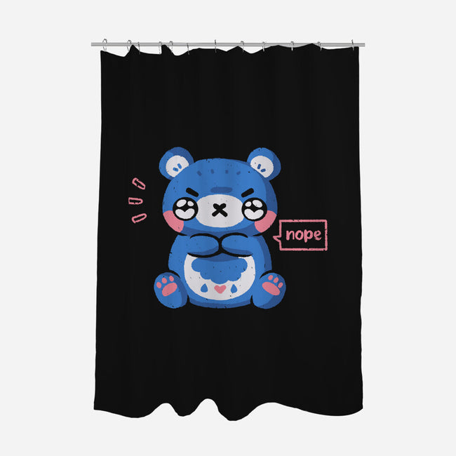 Grumpy Bear Says Nope-None-Polyester-Shower Curtain-xMorfina
