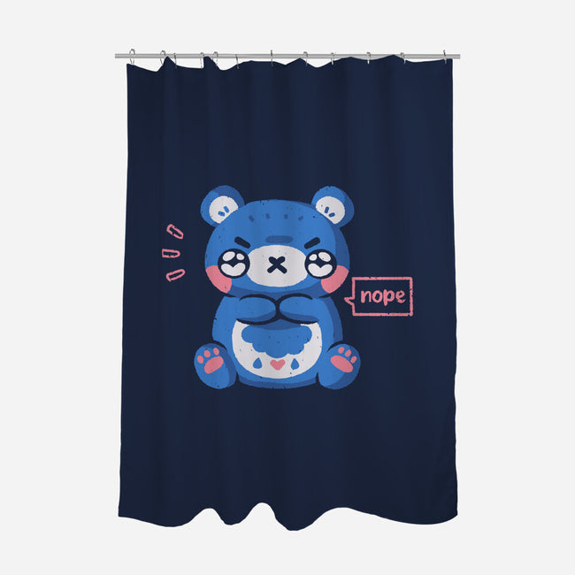 Grumpy Bear Says Nope-None-Polyester-Shower Curtain-xMorfina