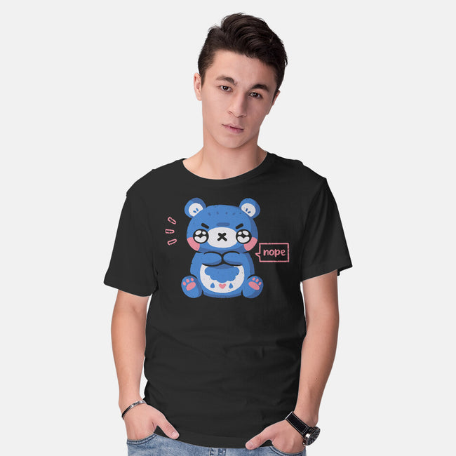 Grumpy Bear Says Nope-Mens-Basic-Tee-xMorfina
