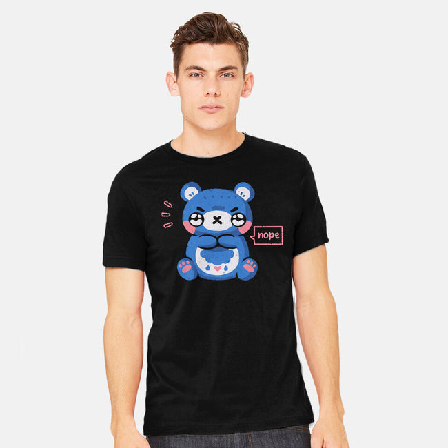 Grumpy Bear Says Nope-Mens-Heavyweight-Tee-xMorfina