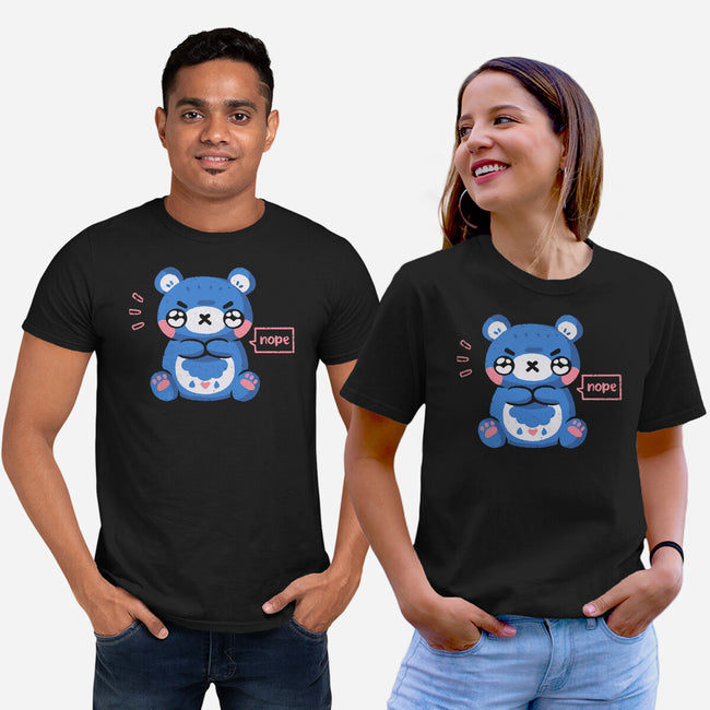 Grumpy Bear Says Nope-Unisex-Basic-Tee-xMorfina