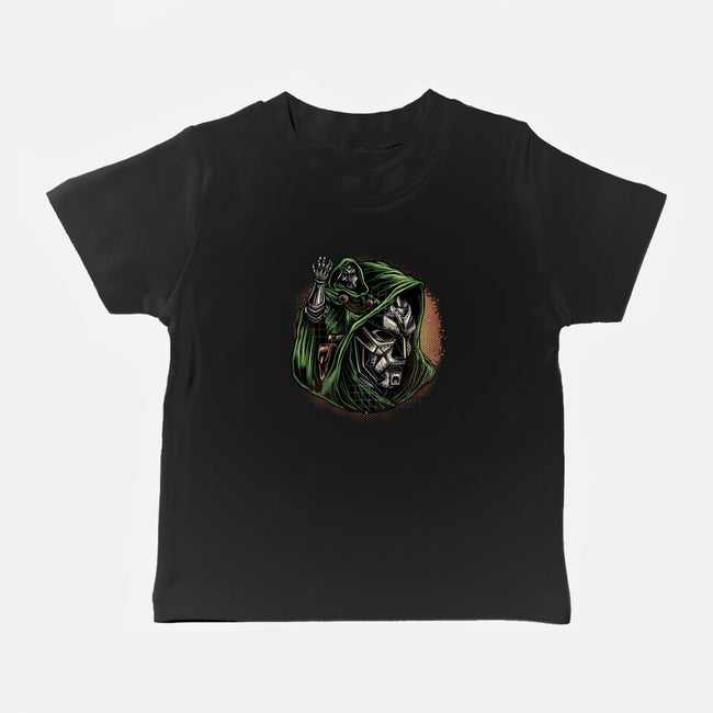 The Future Is Doomed-Baby-Basic-Tee-glitchygorilla