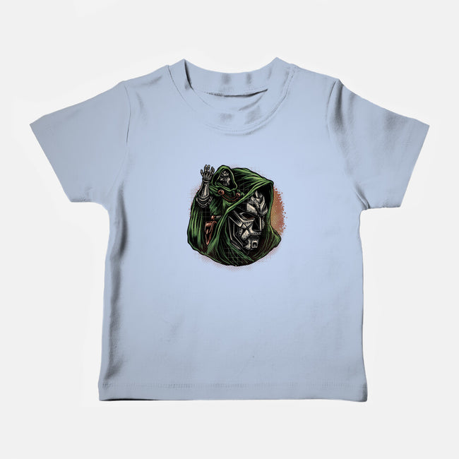 The Future Is Doomed-Baby-Basic-Tee-glitchygorilla