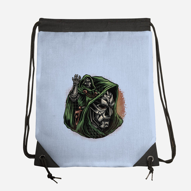 The Future Is Doomed-None-Drawstring-Bag-glitchygorilla