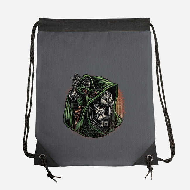The Future Is Doomed-None-Drawstring-Bag-glitchygorilla