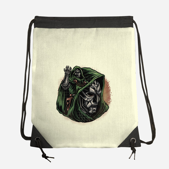 The Future Is Doomed-None-Drawstring-Bag-glitchygorilla