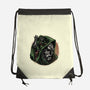 The Future Is Doomed-None-Drawstring-Bag-glitchygorilla