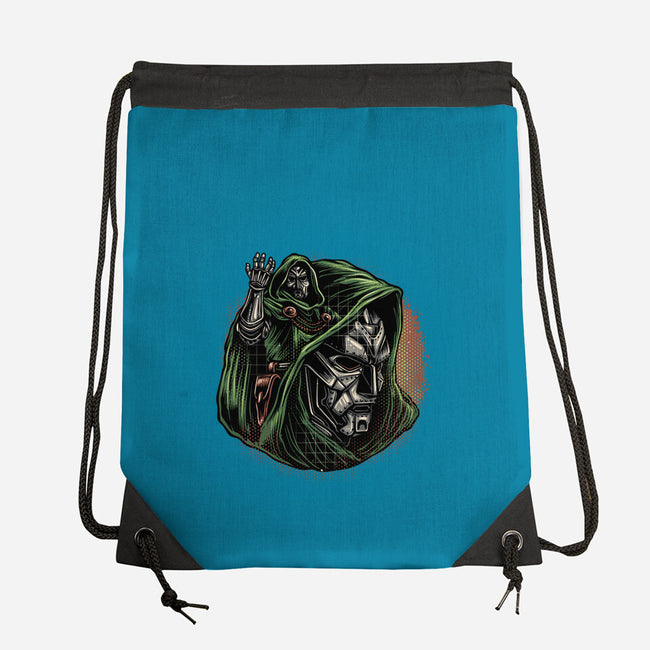 The Future Is Doomed-None-Drawstring-Bag-glitchygorilla