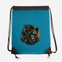 The Future Is Doomed-None-Drawstring-Bag-glitchygorilla