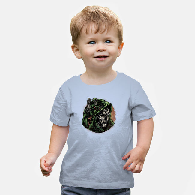 The Future Is Doomed-Baby-Basic-Tee-glitchygorilla