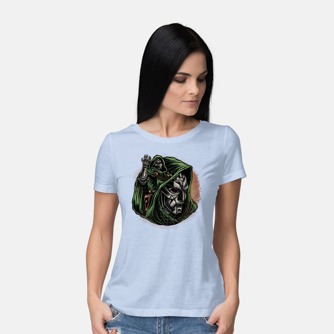 The Future Is Doomed-Womens-Basic-Tee-glitchygorilla
