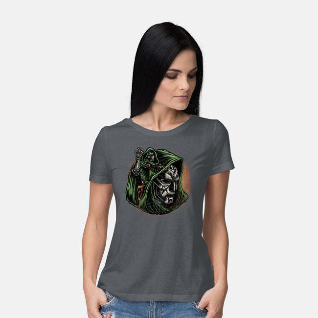 The Future Is Doomed-Womens-Basic-Tee-glitchygorilla