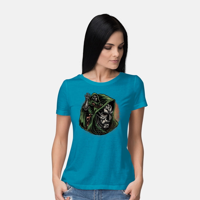 The Future Is Doomed-Womens-Basic-Tee-glitchygorilla