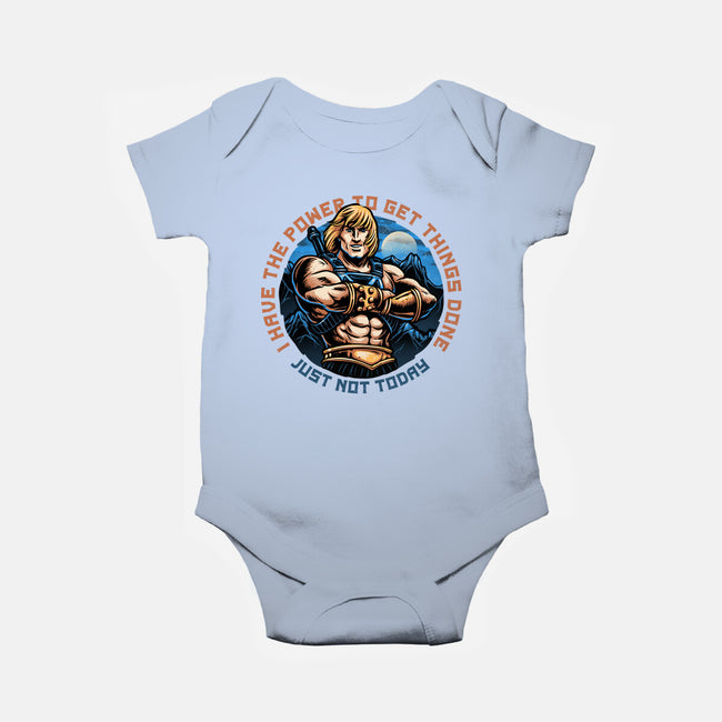 Power To Get Things Done-Baby-Basic-Onesie-glitchygorilla