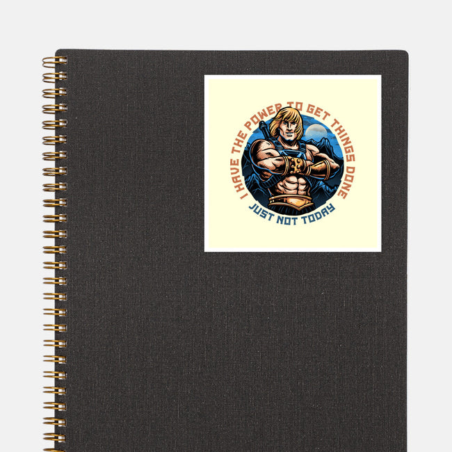 Power To Get Things Done-None-Glossy-Sticker-glitchygorilla