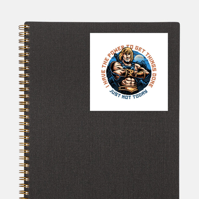 Power To Get Things Done-None-Glossy-Sticker-glitchygorilla