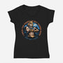Power To Get Things Done-Womens-V-Neck-Tee-glitchygorilla