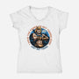 Power To Get Things Done-Womens-V-Neck-Tee-glitchygorilla
