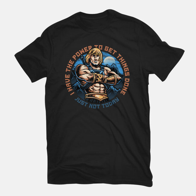 Power To Get Things Done-Mens-Basic-Tee-glitchygorilla