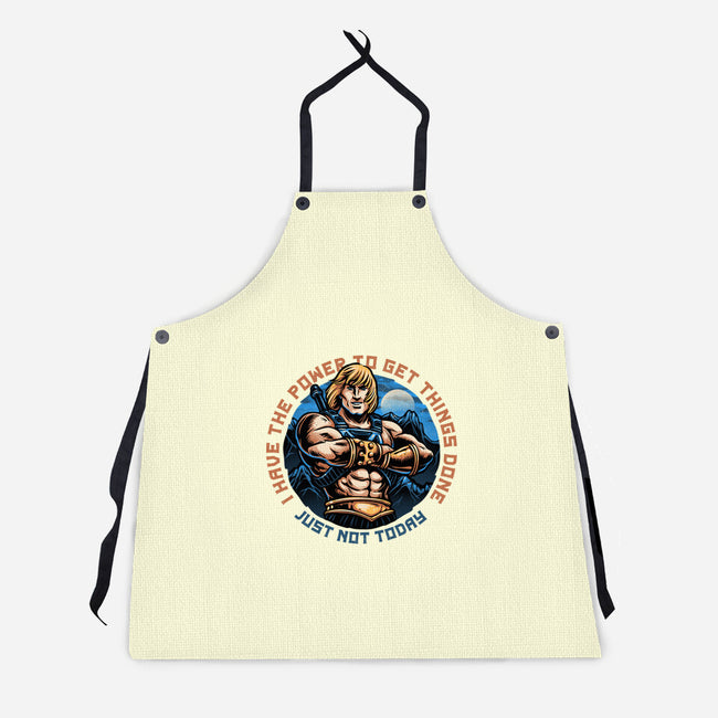 Power To Get Things Done-Unisex-Kitchen-Apron-glitchygorilla