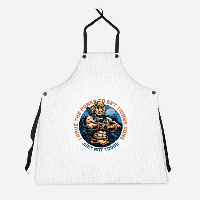 Power To Get Things Done-Unisex-Kitchen-Apron-glitchygorilla