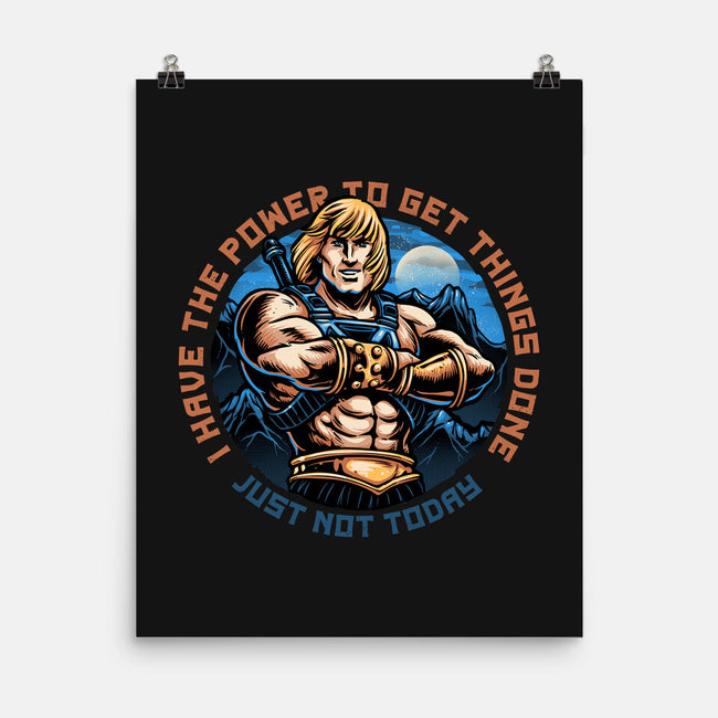 Power To Get Things Done-None-Matte-Poster-glitchygorilla