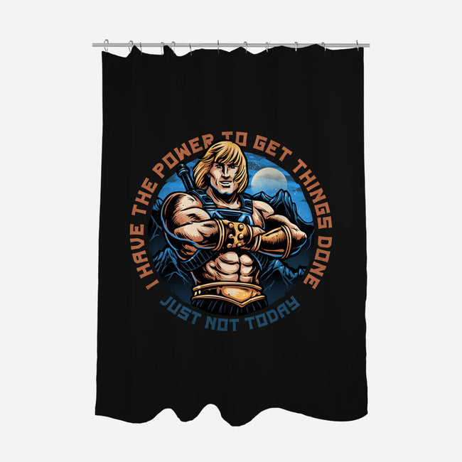 Power To Get Things Done-None-Polyester-Shower Curtain-glitchygorilla