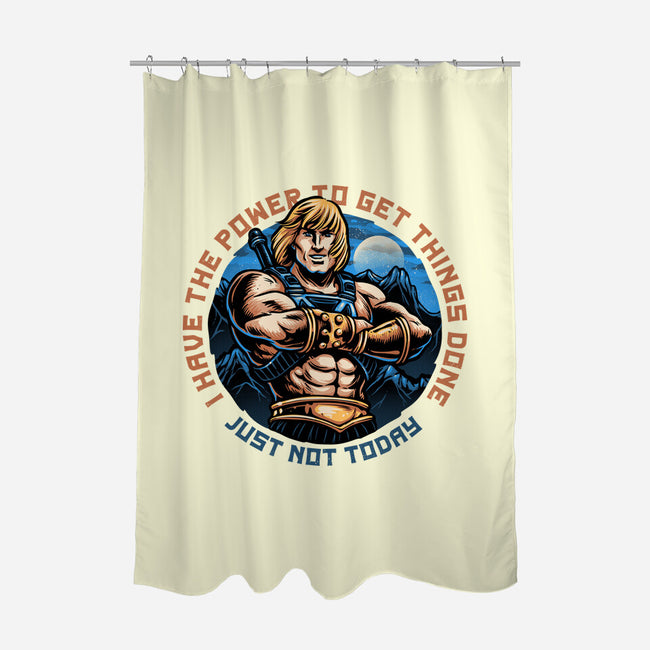 Power To Get Things Done-None-Polyester-Shower Curtain-glitchygorilla