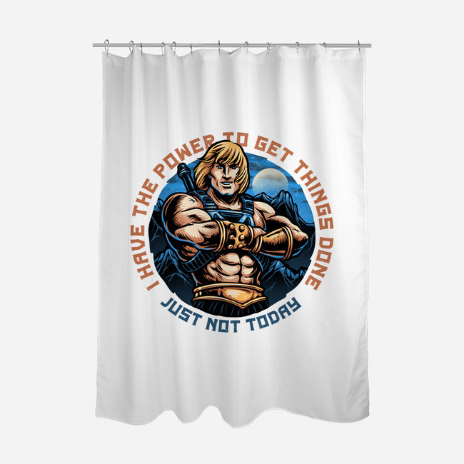 Power To Get Things Done-None-Polyester-Shower Curtain-glitchygorilla