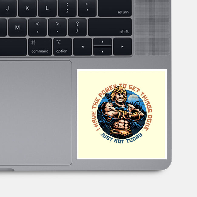 Power To Get Things Done-None-Glossy-Sticker-glitchygorilla