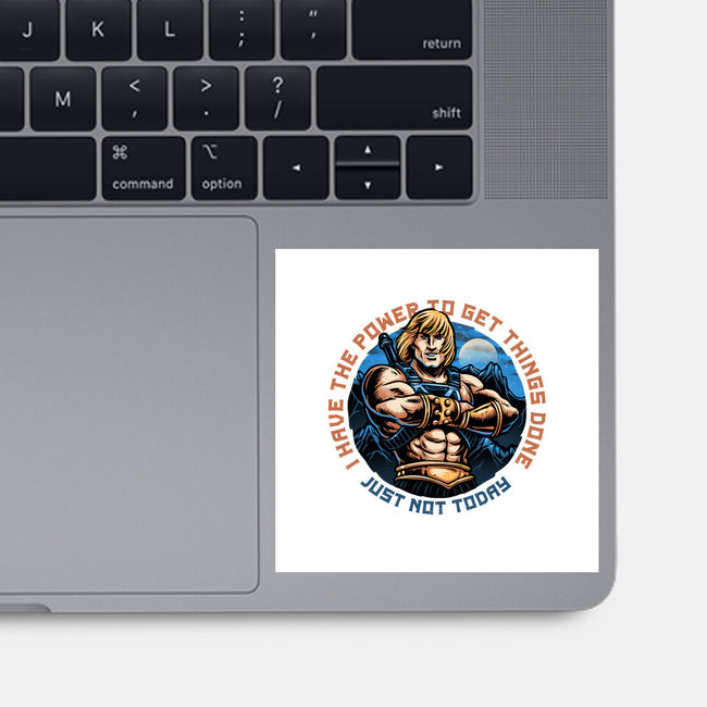 Power To Get Things Done-None-Glossy-Sticker-glitchygorilla