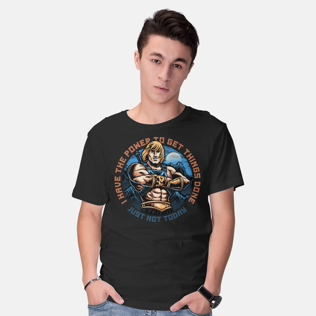 Power To Get Things Done-Mens-Basic-Tee-glitchygorilla