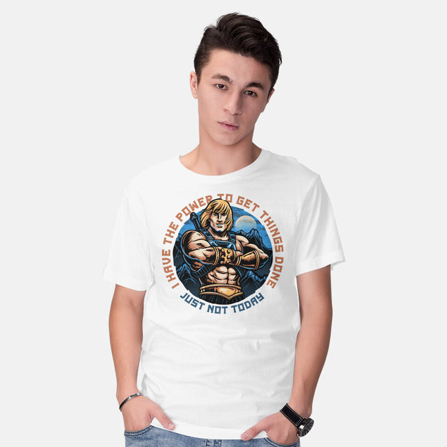 Power To Get Things Done-Mens-Basic-Tee-glitchygorilla
