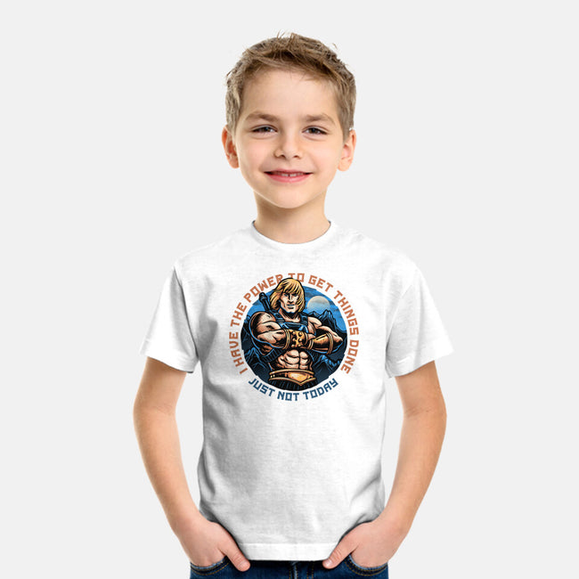 Power To Get Things Done-Youth-Basic-Tee-glitchygorilla