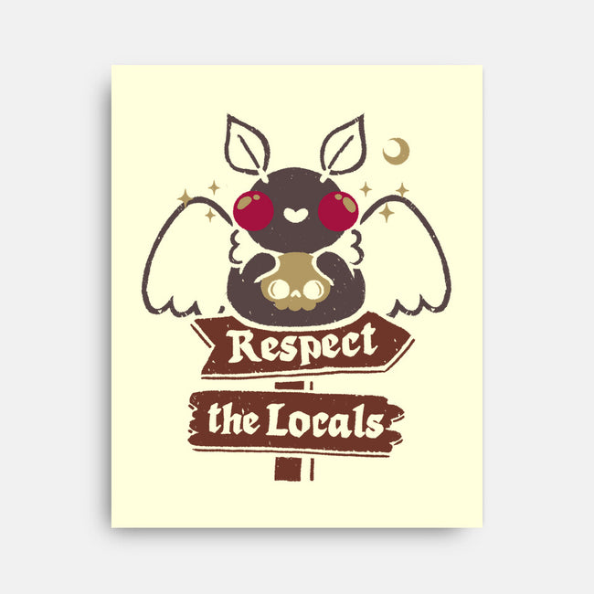 Funny Cute Mothman-None-Stretched-Canvas-xMorfina