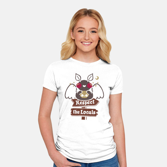 Funny Cute Mothman-Womens-Fitted-Tee-xMorfina