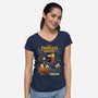 Nutty Bride-Womens-V-Neck-Tee-P1yu5h