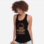 Too Murdery Without Coffee-Womens-Racerback-Tank-Popnotic