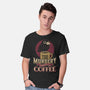 Too Murdery Without Coffee-Mens-Basic-Tee-Popnotic