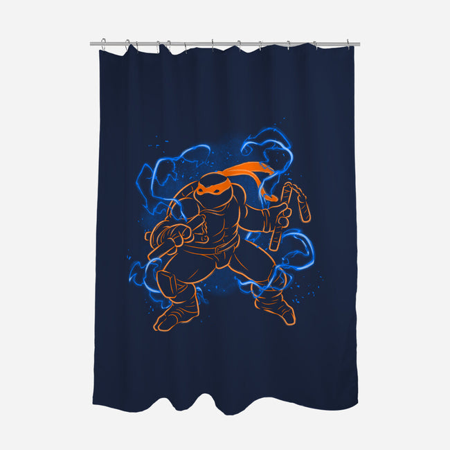 Mikey Electric Neon-None-Polyester-Shower Curtain-Badbone Collections