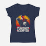 Punisher Redemption-Womens-V-Neck-Tee-teesgeex