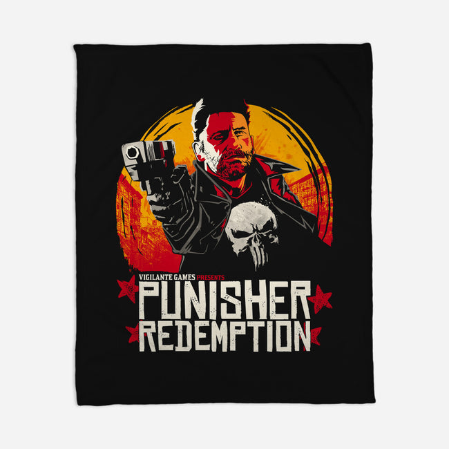 Punisher Redemption-None-Fleece-Blanket-teesgeex